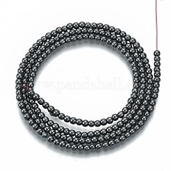 Non magnetici perle ematite sintetico fili&nbsp;G-Q892-2mm
