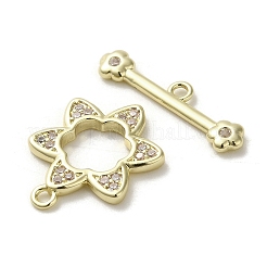 Fermagli a ginocchiera in ottone e zirconio cubico&nbsp;KK-C048-04A-G