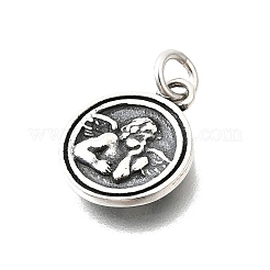 925 Sterlingsilber-Anhänger „denkender Engel“&nbsp;STER-G046-05AS