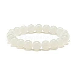 10 mm Jade-Glasperlen-Stretcharmband für Frauen&nbsp;BJEW-JB07422