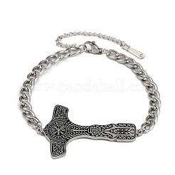 Pulseras de eslabones esmaltados de acero inoxidable 304&nbsp;LS-BJEW-P356-01A-P