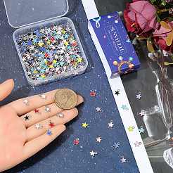 270pcs 9 Farben Legierung Emaille Charms&nbsp;ENAM-SC0007-72
