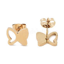 Boucles d'oreilles à tige en acier inoxydable 304 plaqué sous vide PVD pour femmes&nbsp;EJEW-A048-48G-G