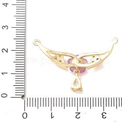 Ciondoli in ottone con pavé di zirconi chiari&nbsp;CU-CBA2C2D-04G-07