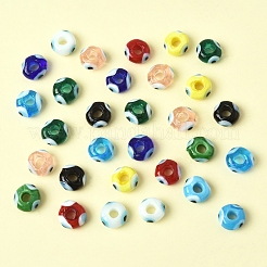 30pcs handgemachte Perlen des bösen Auges Bunte Malerei&nbsp;LAMP-FS0001-24
