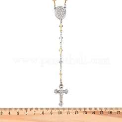 201 Rosenkranz-Perlenketten aus Edelstahl&nbsp;NJEW-B143-09GP