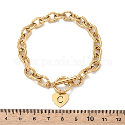 Bracelets à breloques en acier inoxydable 304 doré&nbsp;NJEW-K284-01G-C