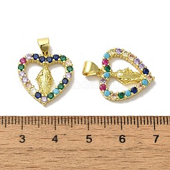 Pendentif en laiton avec zircone à micro-pavé&nbsp;KK-H487-12G
