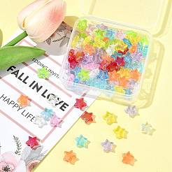 90pcs 9 Farben umweltfreundliche transparente Acrylperlen&nbsp;TACR-FS0001-63
