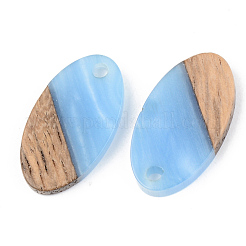 Pendentifs en résine opaque et bois de noyer&nbsp;RESI-S389-041A-C
