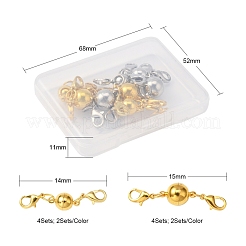 Convertidor de cierres magnéticos de latón 8pcs 2 estilo&nbsp;KK-YW0001-35-FF