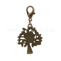 Set di decorazioni per pendenti in lega di foglie autunnali e alberi in 5 pz 5 stili&nbsp;HJEW-JM00825