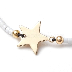 Braccialetti di perline intrecciate con semi di vetro per le donne&nbsp;BJEW-MZ00128-02