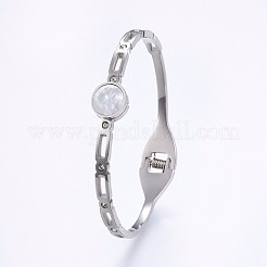 Brazaletes de acero inoxidable 304&nbsp;BJEW-P223-11