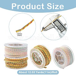 2 rollo de cordón de nailon trenzado con nudo chino de 2 colores&nbsp;WCOR-CJ0001-01