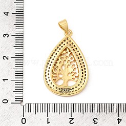 Ottone micro spianare pendenti zirconi&nbsp;KK-A266-02B-G