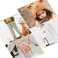4 Stück 4-farbige Aufnäher aus Kunstleder zum Aufbügeln/Aufnähen&nbsp;DIY-FH0003-99