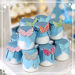 Ahademaker 110 stücke 11 farben vlies ornament zubehör&nbsp;DIY-GA0004-10
