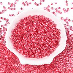 6/0 perle ronde en verre de couleur intérieure transparente&nbsp;X1-SEED-N006-004M
