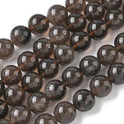 Natürliche Eis Obsidian Perlen Stränge&nbsp;G-P590-A03-12mm-01