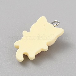 Pendenti a forma di gatto in resina opaca&nbsp;X1-CRES-TAC0010-07A