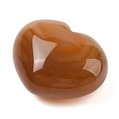 Pierre d'agate naturelle en forme de coeur d'amour&nbsp;G-I367-03D