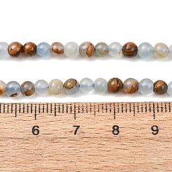 Natürliche blaue Calcit Perlen Stränge&nbsp;G-K427-A01-4mm