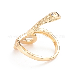 Anneaux de manchette en zircone cubique en laiton ajustable&nbsp;RJEW-G103-03G
