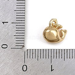 Dijes de latón con forma de ballena&nbsp;KK-Z123-11G