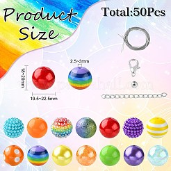 Kit per la creazione di collane di bracciali color caramello fai da te&nbsp;MACR-CJC0001-12P-01