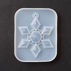 Thème de noël bricolage pendentif flocon de neige moules en silicone&nbsp;DIY-F114-27