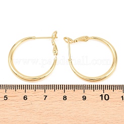 Boucles d'oreilles en laiton de cercle pour les femmes&nbsp;EJEW-A156-17A-G