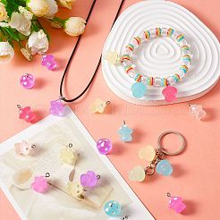 64 pendentif en résine translucide de 8 couleurs&nbsp;JX857A