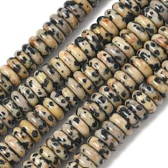 Natur Dalmatiner Jaspis Perlen Stränge&nbsp;G-G329-A03-3x8mm