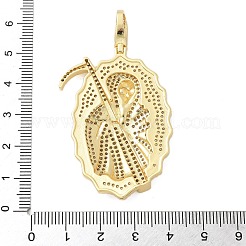 Ottone micro spianare pendenti zirconi&nbsp;KK-P293-35A-G