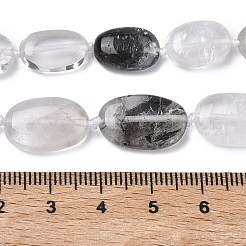 Natürliche schwarze lodolite Quarz Perlen Stränge&nbsp;G-L650-E02-02