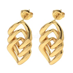 Boucles d'oreilles à tige en acier inoxydable 304 pour femmes&nbsp;EJEW-K333-15G