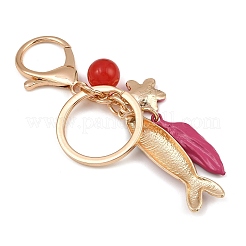 Porte-clés pendentif poisson en alliage émaillé&nbsp;KEYC-Z007-01G