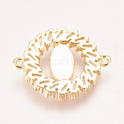 Liens de zircone cubique en laiton micro-pavé&nbsp;ZIRC-K078-56G