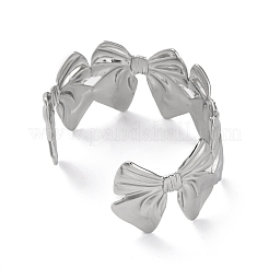 Braccialetti a polsino in acciaio inossidabile 304 per donna&nbsp;BJEW-G729-01P