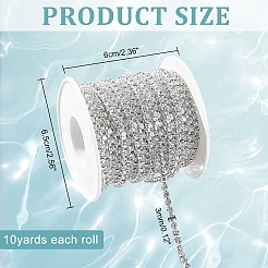 Chaînes en laiton avec strass&nbsp;CHC-T001-SS14-01S