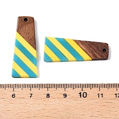 Pendentifs en résine époxy et bois de noyer&nbsp;RESI-N039-121M