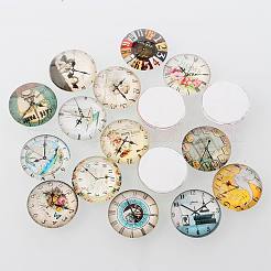 Orologio stampata cabochon in vetro&nbsp;GGLA-A002-25mm-YY