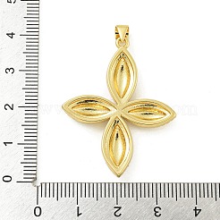 Ciondoli in ottone con placcatura a cremagliera con micro pavé di zirconi chiari&nbsp;KK-Z067-19G