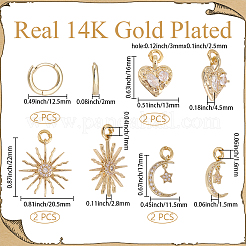 Kits de fabrication de boucles d'oreilles bricolage&nbsp;DIY-SC0034-04