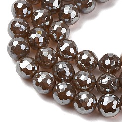 Chapelets de perles en agate naturelle électrolytique&nbsp;G-B191-A07-8mm-17