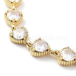 Bracelets en laiton plaqué pour la saint-valentin&nbsp;BJEW-D032-03G-02
