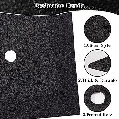 Quadratische Eva Glitzer Graduierungskappe Topper Aufkleber&nbsp;DIY-WH20053-05C