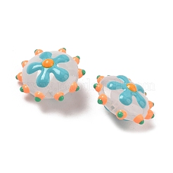 Peinture cuite perles d'émail en verre&nbsp;LAMP-S080-03G