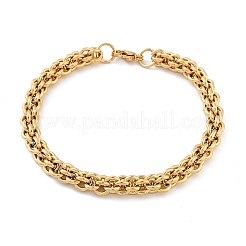 Bracelets à chaîne en acier inoxydable 304 pour femmes et hommes&nbsp;BJEW-F488-38G
